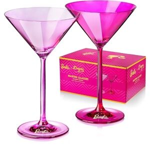 Barbie dragon martini glasses